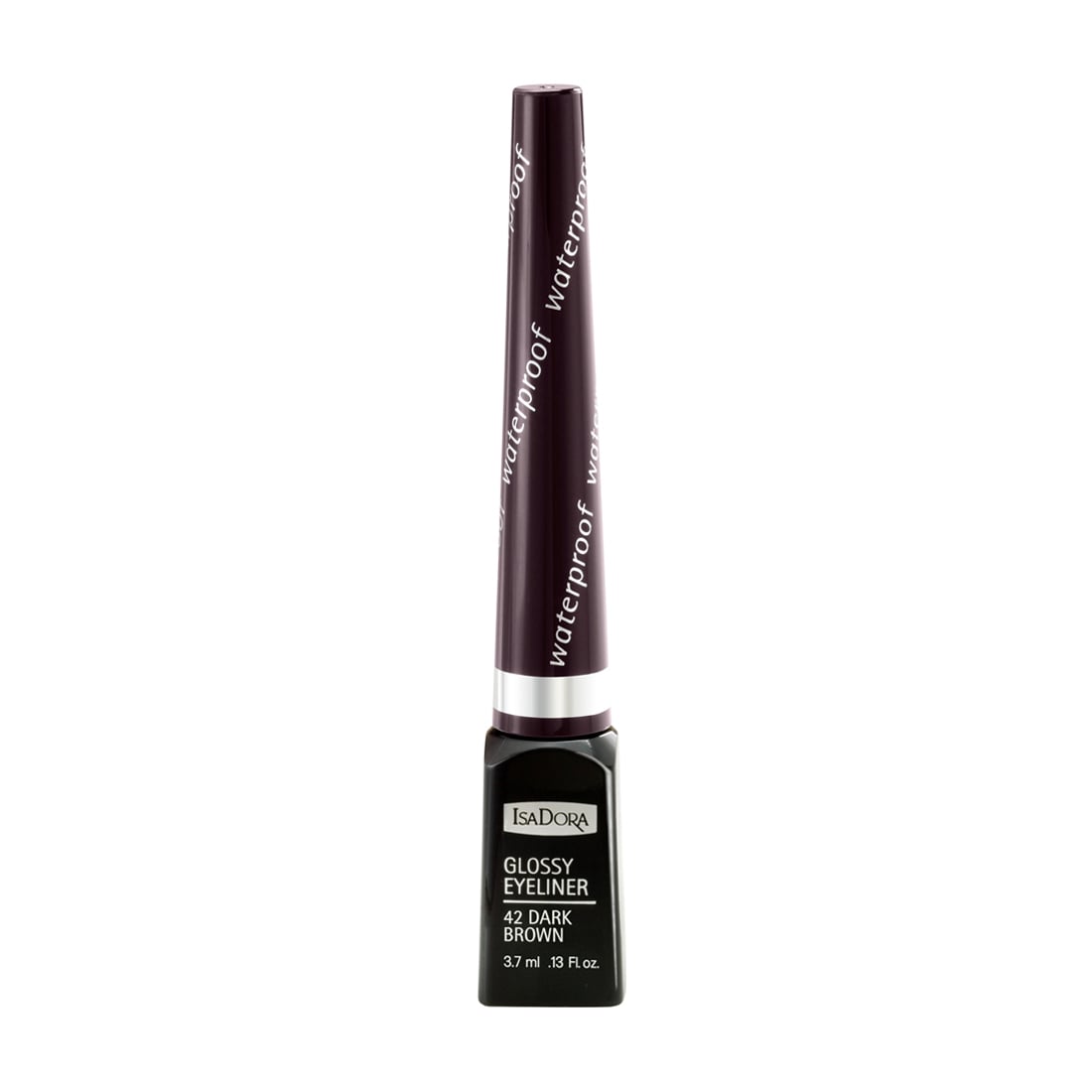 Рідка підводка для очей IsaDora Glossy Eyeliner 42 Dark Brown, 3.7 мл